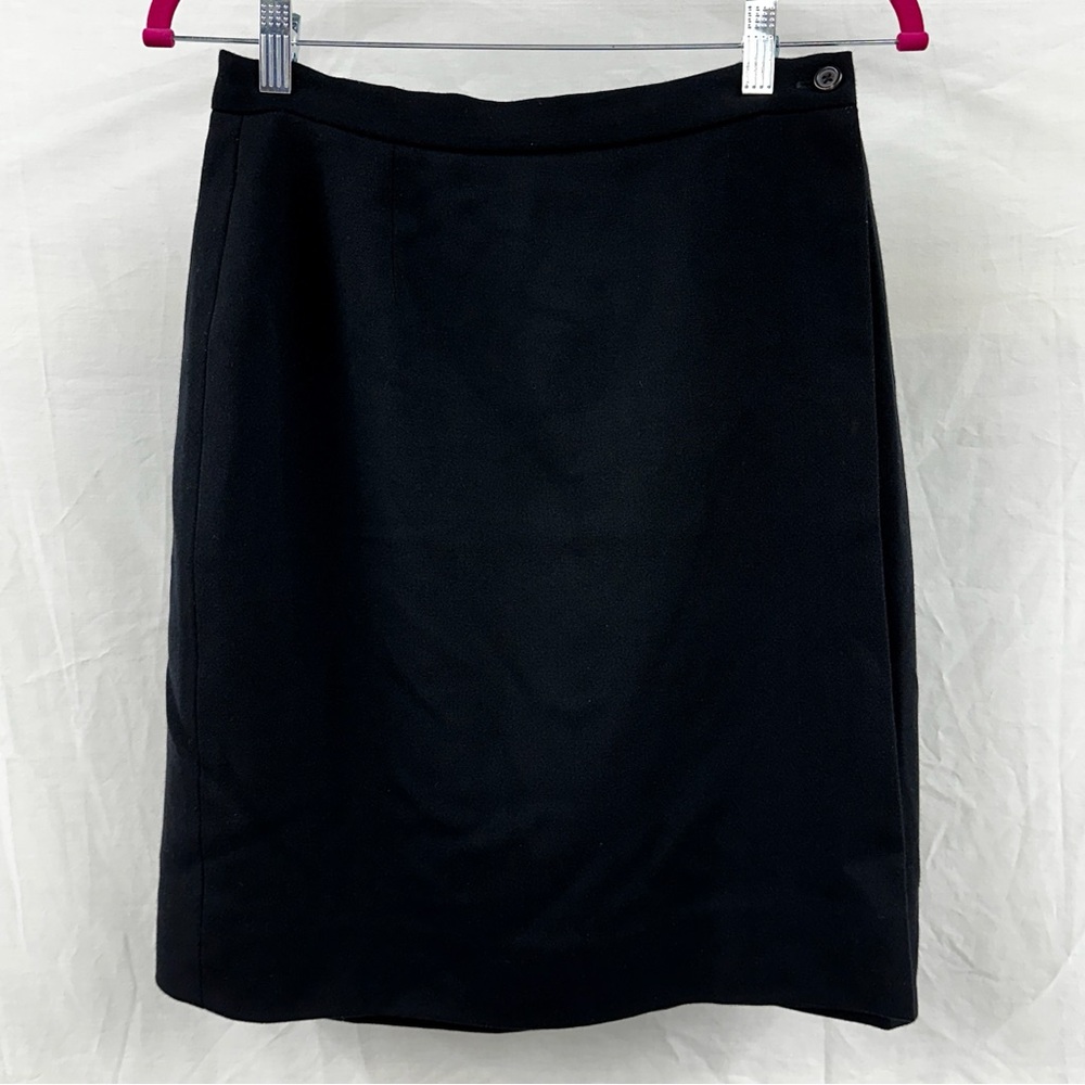 Ralph Lauren Purple Label Wrap Skirt Women’s Size 12 Wool skirt black